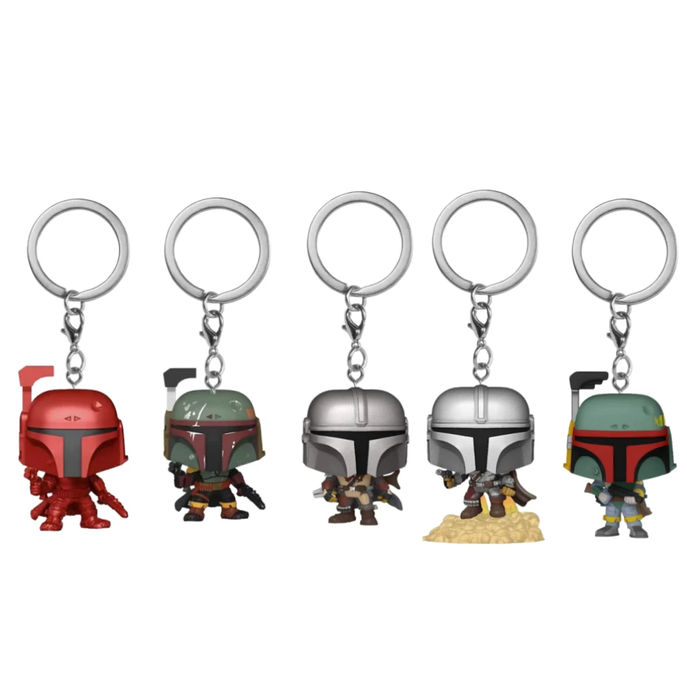 13 أنماط المفاتيح الطفل يودا المفاتيح لعبة بوبا فيت Ig-11 ماندالوريان دارث فيدر سترومتروبر Keyrings حقيبة اكسسوارات هدية