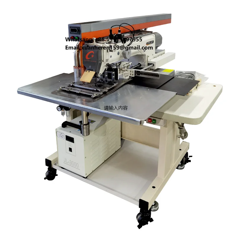 XC-3520 High Speed Automatic Laser Bag Opening Machine Programmable Single Needle Leather Garment Motor New Plastic Flat-Bed