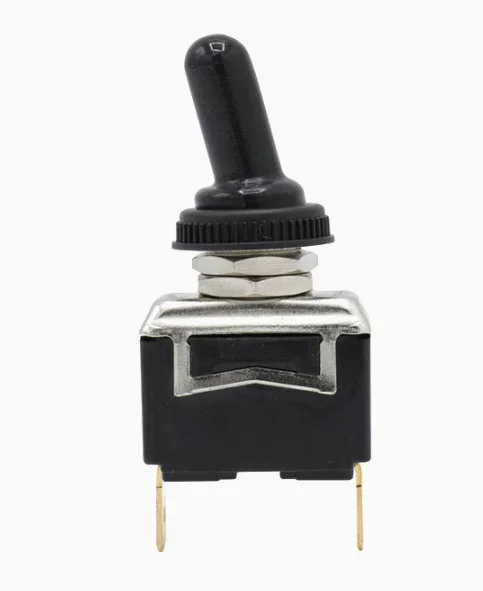 HY29H Single-Pole Single-Throw Toggle Switch ON-OFF Two-Pin with Protective Sleeve for Electronics Market