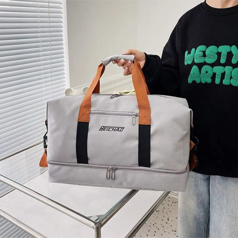 Fashion Large Capacity Travel Duffle Bag Waterproof Handheld Travel Luggage Bag Business Trip Sports Messenger Bag Men