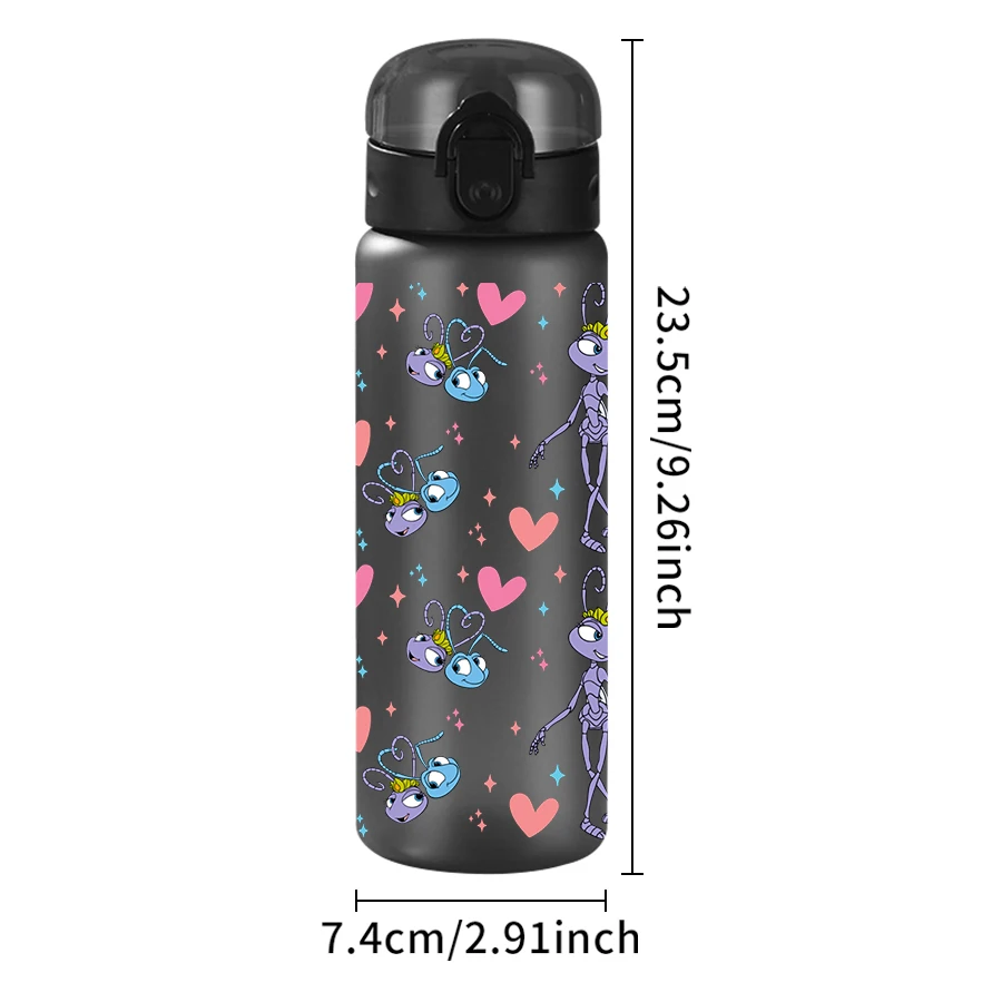 1 Buah Botol Air Plastik Pola Disney Ant Love 26oz Cangkir Air Olahraga Luar Ruangan Hadiah Ulang Tahun/Homecoming