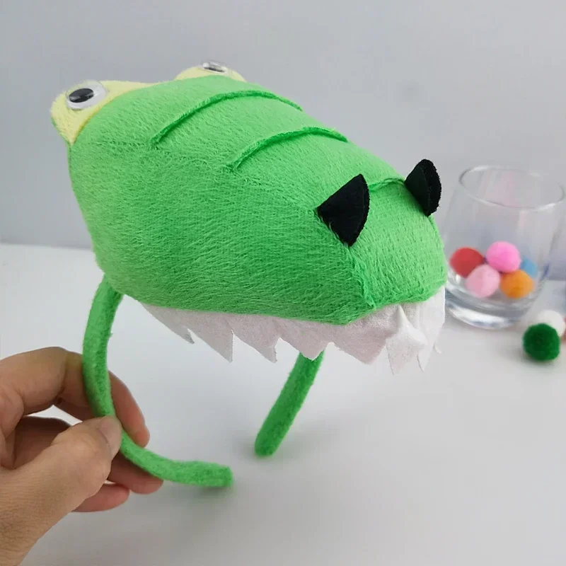 Party Boy Stirnband Fliege Schwanz Pfoten Handschuhe Dinosaurier Krokodil Set Tier Haarbänder Plüsch Halloween Kostüm Cosplay