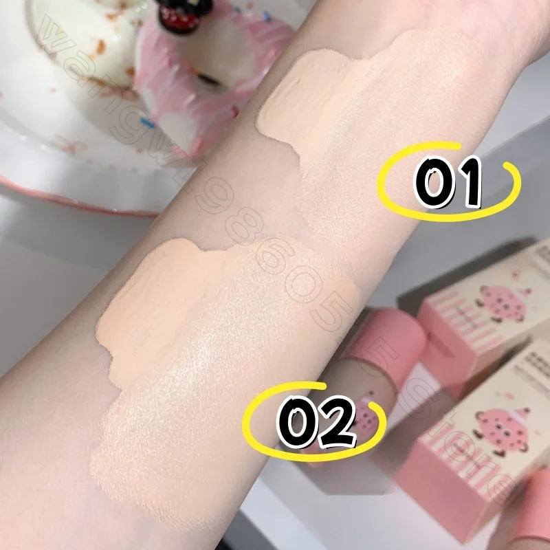 كريم أساس سائل يحمل المكياج 30 مل كريم خافي عيوب البشرة الطبيعي والرطوبة كريم أساس سائل يدوم طويلاً