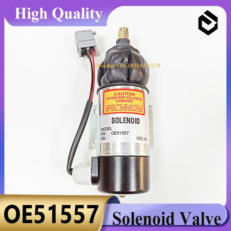 24V Solenoid OE51557 Solenoid Valve For Penta 872825 873754 Excavator Parts