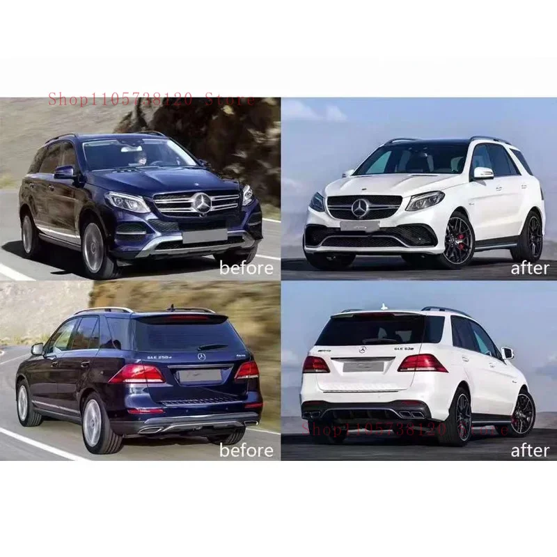 Factory Hot Selling Sport Model Car Body Kit GLE Upgr With Front Grille Rear Bumper -