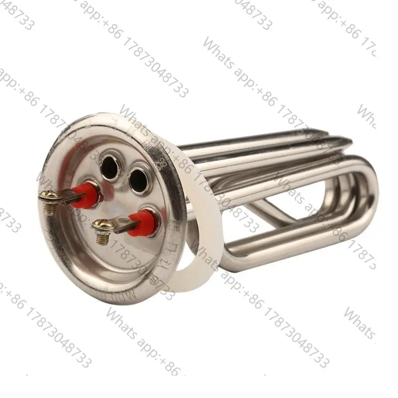 3000W 220V Water Boiler Heating Element - 63mm Cap Stainless Steel Electric Heat Pipe with 2-Probe 7mm for Electric Boiler