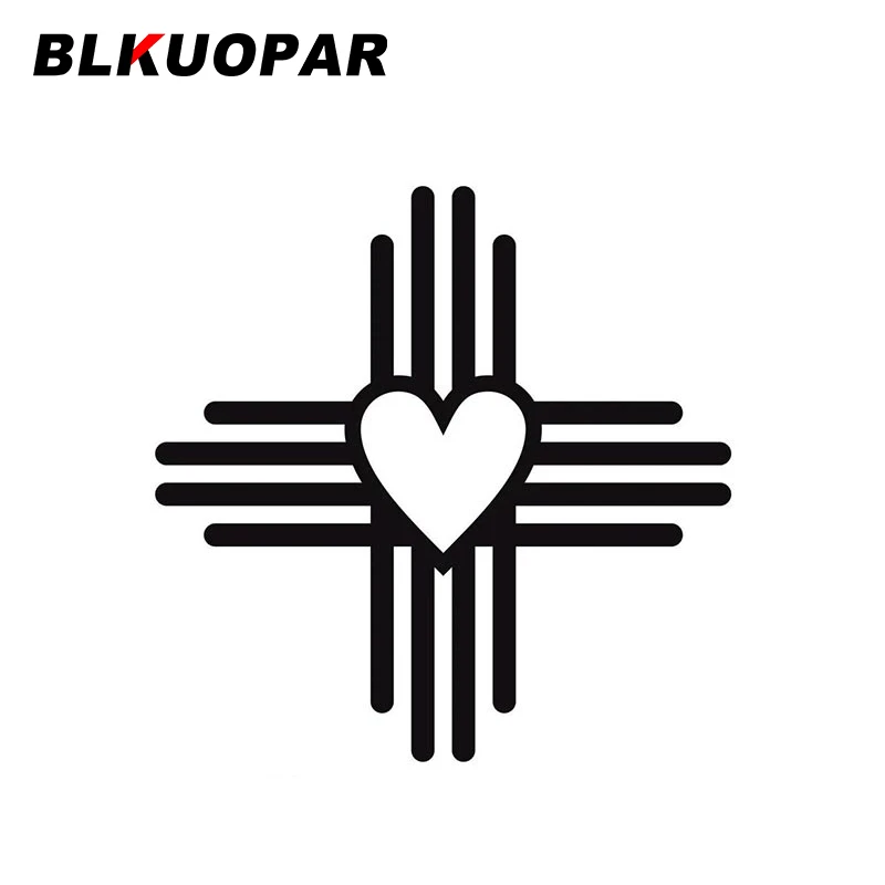 BLKUOPAR New Mexico Zia Sun Symbol Car Sticker Personalized Sunscreen Funny Decal Creative Original Motorcycle Trunk Decoration