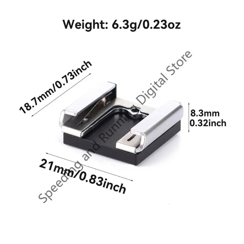 1 piece Adhesive Cold Shoe Adapter Mount for Camera Hot Shoe Mounted for Flash, Microphones Light