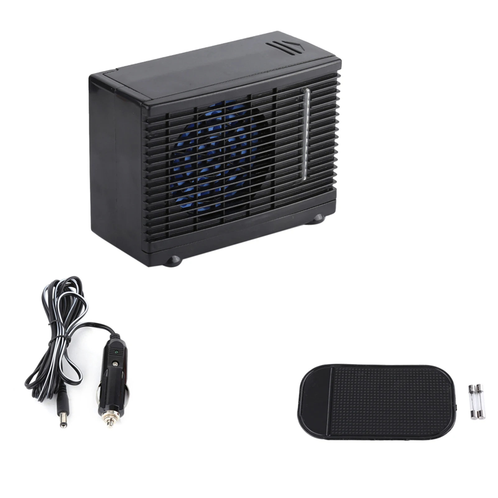 Mini ventilador de refrigeración de aire para coche, Enfriador de aire evaporativo portátil de 12V para coche, camión y hogar