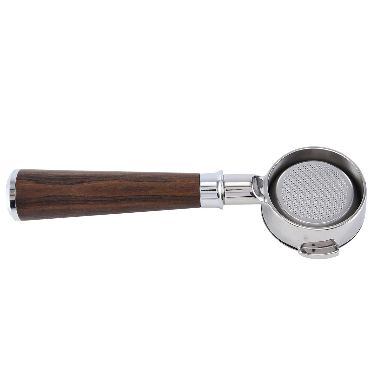 ที่ใส่ตัวกรองเครื่องชงกาแฟสำหรับหูสองชั้นขนาด58มม. E61ก้นลึกแบบด้ามไม้สไตล์ C