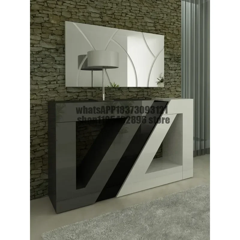 French light luxury entrance table ultra-narrow living room entrance table entry door decorative cabinet