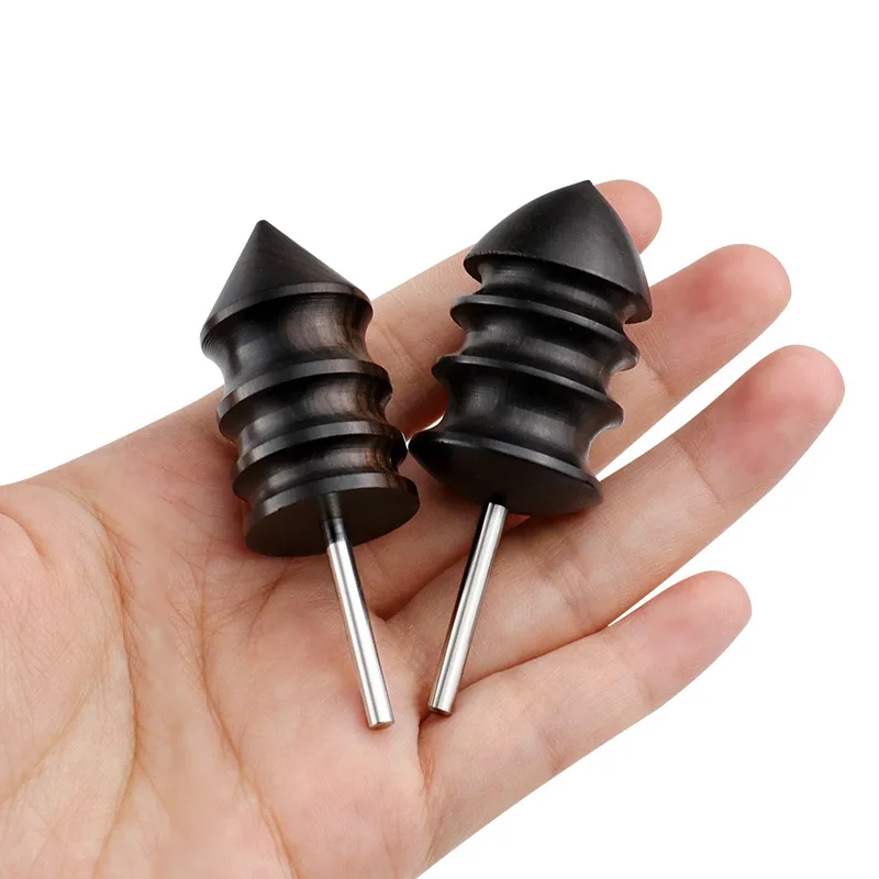 Purple sandalwood grinding head Handmade DIY leather goods polishing rod Leather edge trimming polishing tool, electric grinding