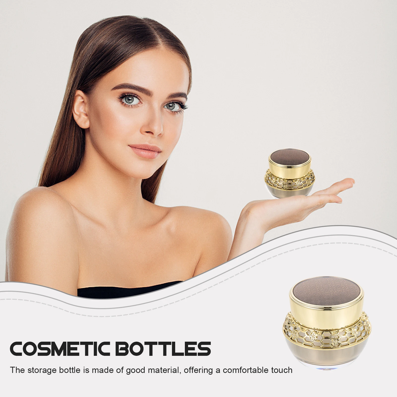 

Refillable Empty Face Cream Container Leak-Proof Sub Packaging Travel Storage Jar Reusable Small Cream Bottle For