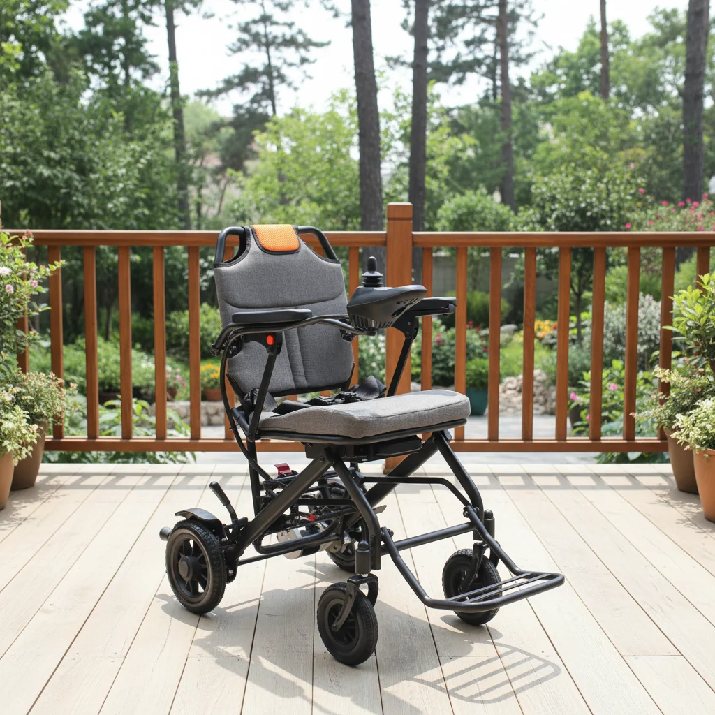10AH Lithium Battery Brushless Motor Shock-Absorbing Lightweight Foldable Steel Frame Electric Wheelchair CE Certification