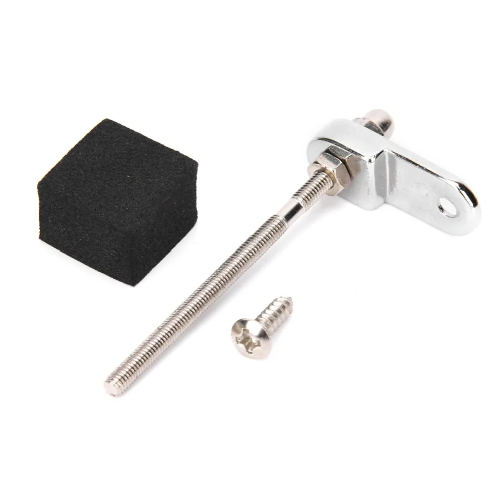 ขายึดแผ่นป้องกันมันดอลินแบบฟองน้ำสีดำพร้อมสกรู ​   โลหะผสมและอีวีเอ ​ ขายึดปิ๊กการ์ด