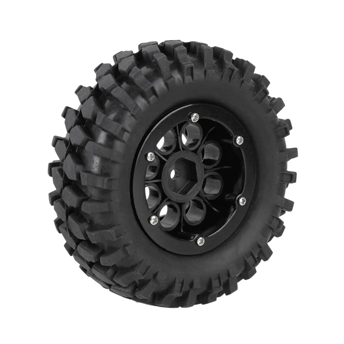 ROCK LosWLER TRUCK-Roues en métal avec pneus souples de 96mm, 1,9 pouces, pour voiture RC 1/10 versiMN D90 D130