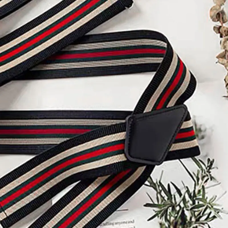 حمالات رجالية شديدة التحمل بمشبك قوي بعرض 2 بوصة قابلة للتعديل ومرنة على شكل X للرجال