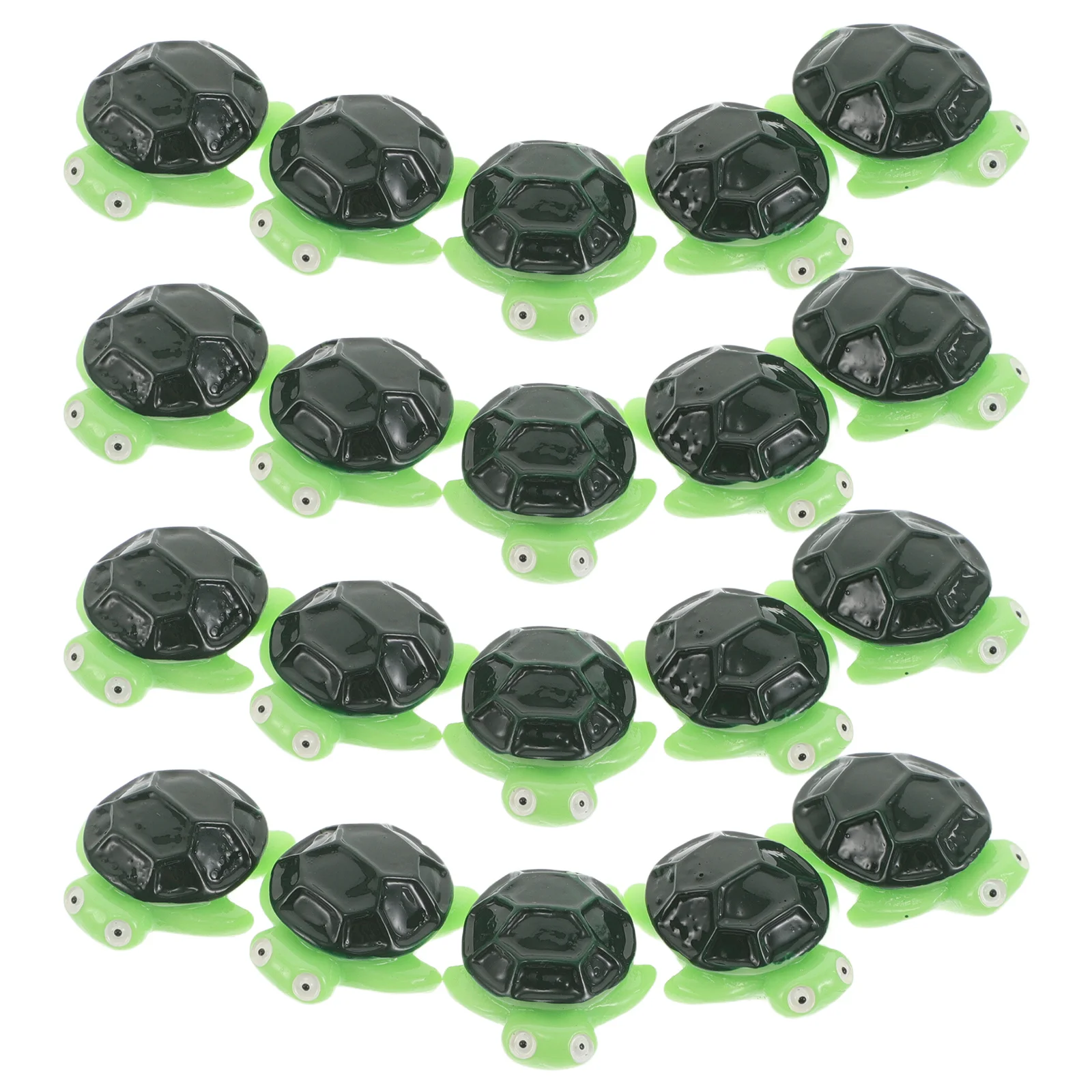 

20Pcs Miniature Turtle Decorations Realistic Resin Sea Turtles for Aquarium Terrarium Micro Landscape Mini Resin Turtles