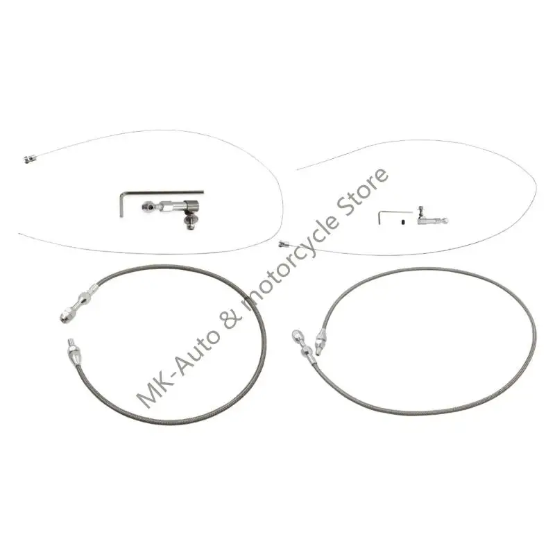 

Universal Braided Throttle Cable Easy Installation Throttle Cable Assembly with Wrench Stainless Steel Construction