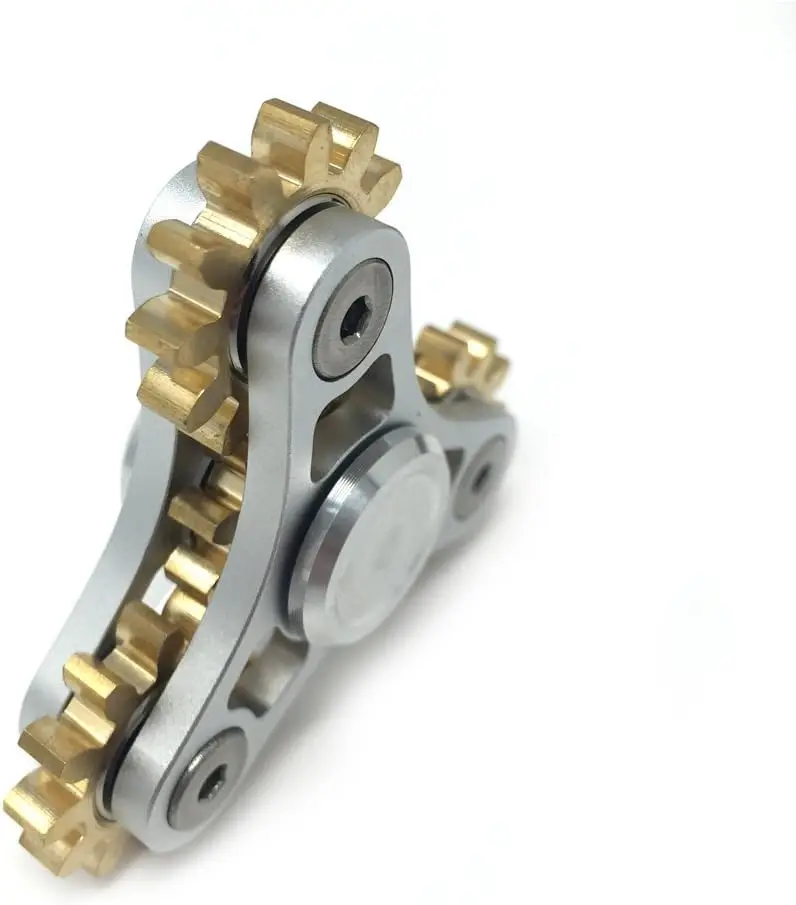 

4-Gear Linkage Fidget Spinner Stress Relief Toy for Adults and Kids - Copper & Aluminum Construction