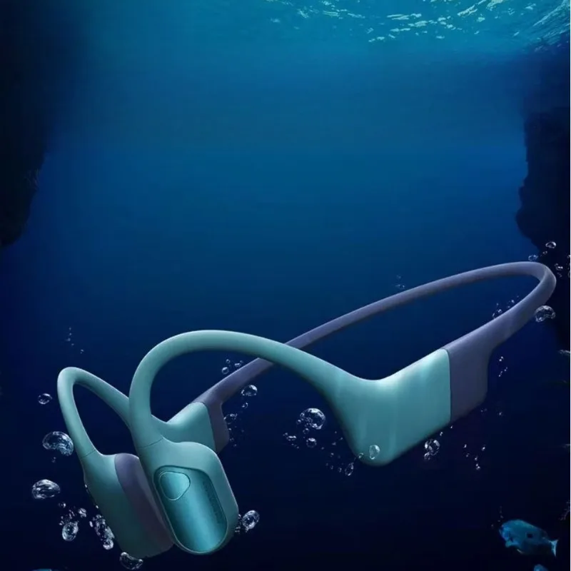 Swimming headset bone conduction bluetooth headset open