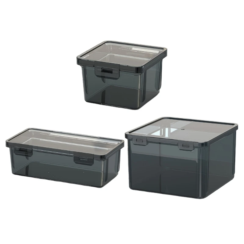 Q5WD 7 Boxes Set Transparent Hardware Parts Case Impact Resistant Container