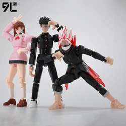 9L3D Dandadan Heroes AyaseMomo Dantalian LUCKY13 Titan13 Multi-Jointed T13 Dummy13 Anime Action Figure Collectible Toys Gifts