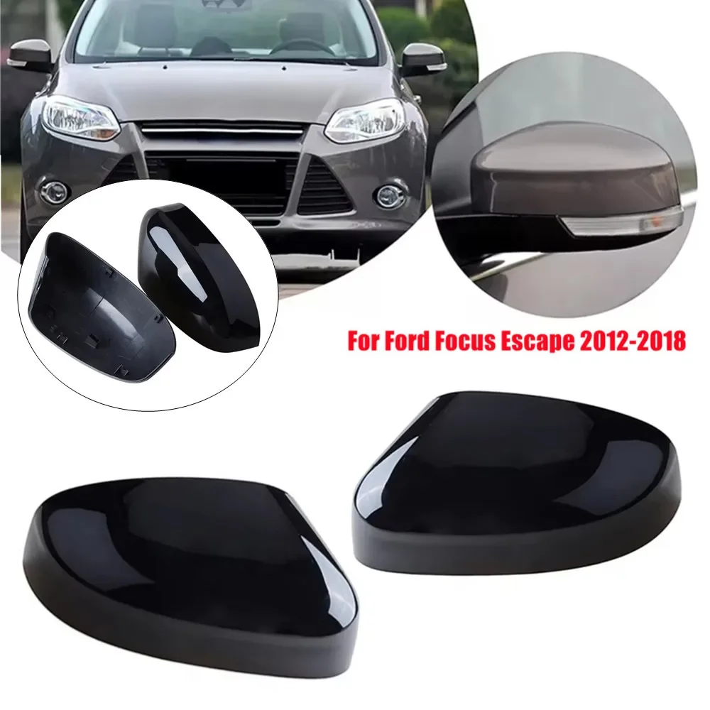 

For Ford Focus MK3 2012-2018 Mondeo MK4 2010-2014 ABS Car Rearview Side Mirror Cover Wing Cap Exterior Door Trim Replacement