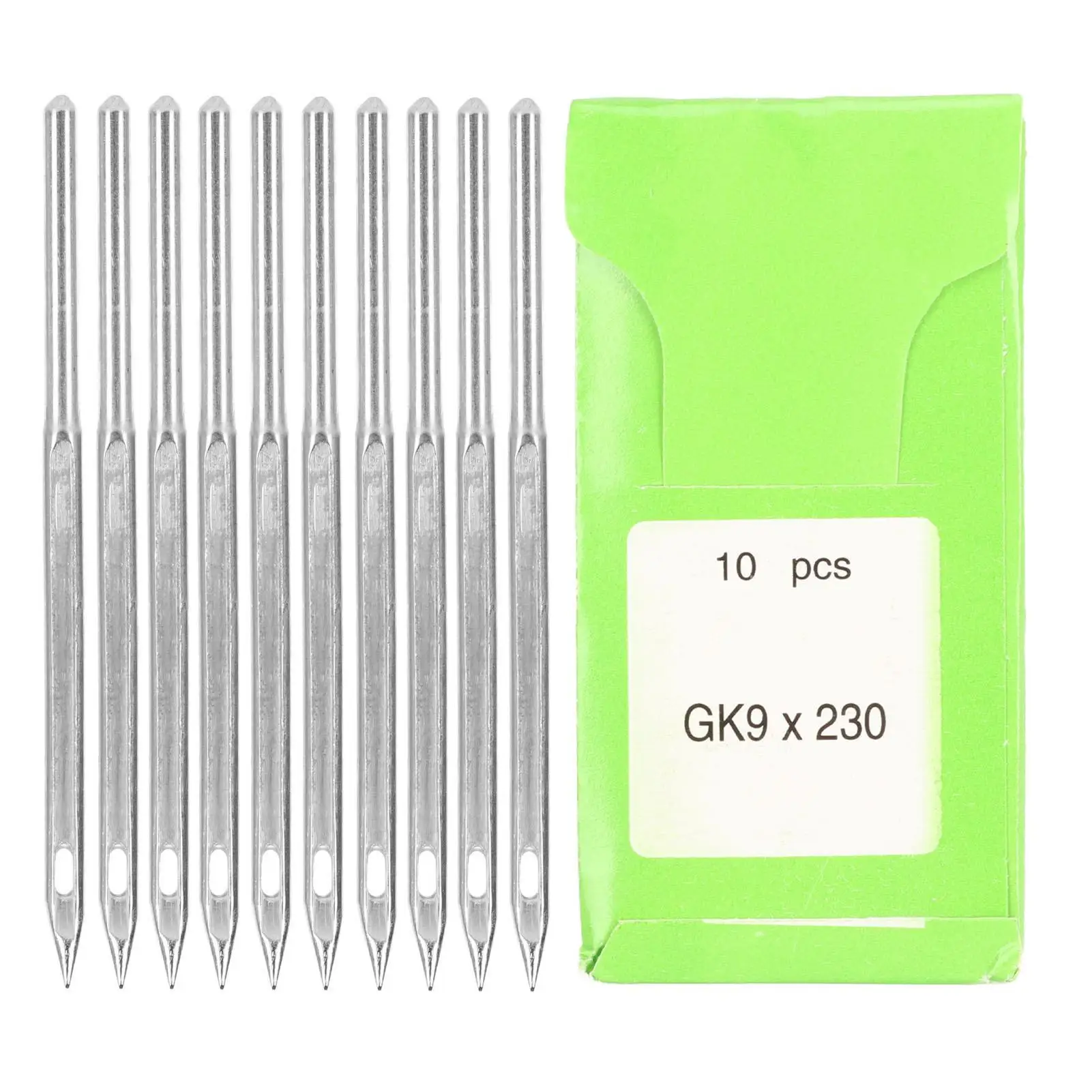 10pcs Durable Steel Sewing Machine Needles Set for gk9 Home Embroidery 230 - Burr Free, 5cm