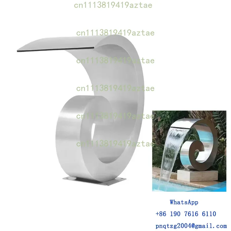 304 Stainless Steel Arc Water Curtain Nozzle 350x150mm Spa Massage Jet Nozzle for Pool & Hydro Bath