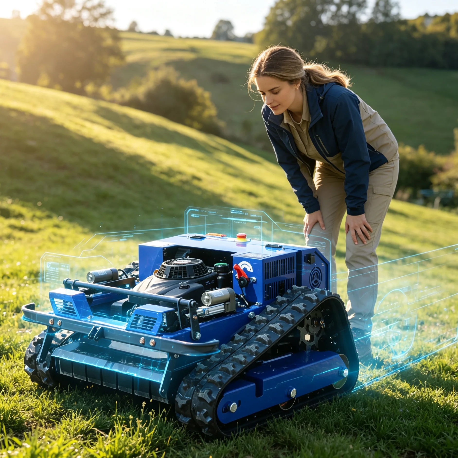 

Customized Large Area Robot Lawn Mower High Efficiency Lawn Mower Powerful Lawn Mowers With Auto Return Charging