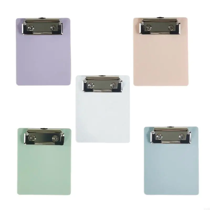 

Small Clipboard 12x9.8cm Writing Board Document Clipboard with Retactable Hanging Hook for Office School Classroom Cafe