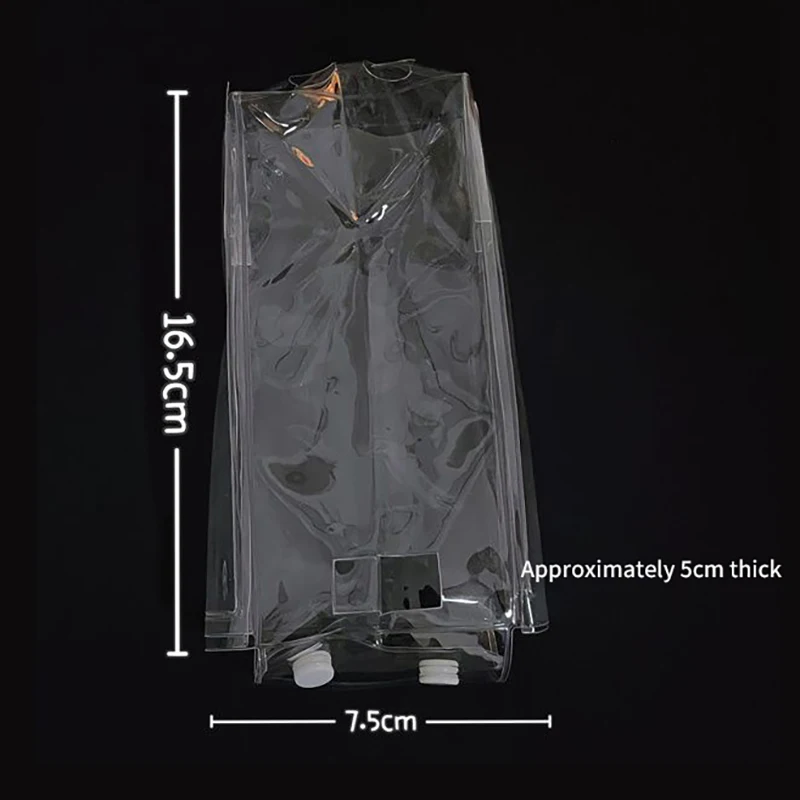 1PC PVC Plush Animal Dolls Storage Pouch Keychain Bag Storage Pouch Transparent Mystery Box Keychain Wallet Organizer Box