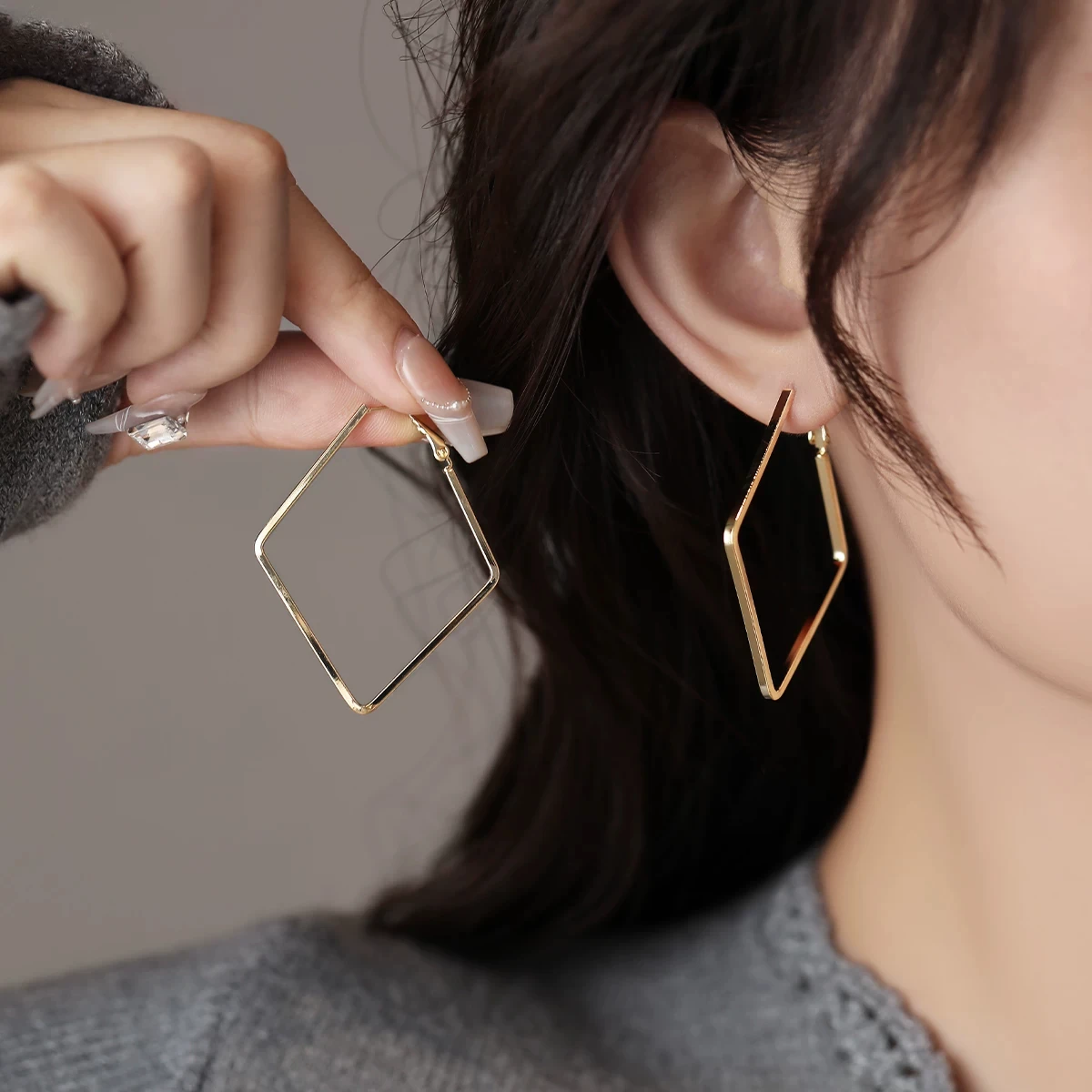 boucles-d'oreilles-raytimone-pour-femme-forme-diamant-effet-amincissant-exagere-sensation-haut-de-gamme-accessoires-de-bijoux-de-mode-de-luxe