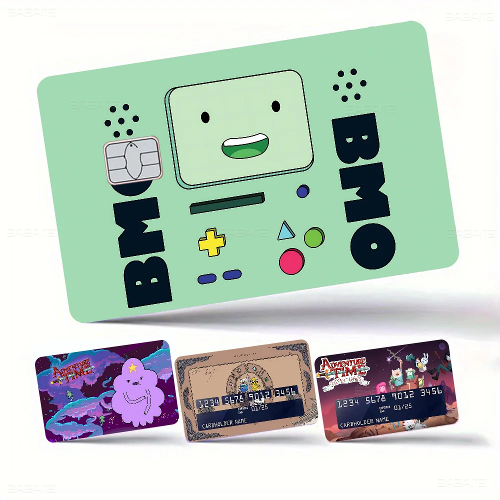 

ADVENTURE TIME 2015 FALL Anmie Sticker Film Skin Cover For Credit Card Debit Bank Card Front