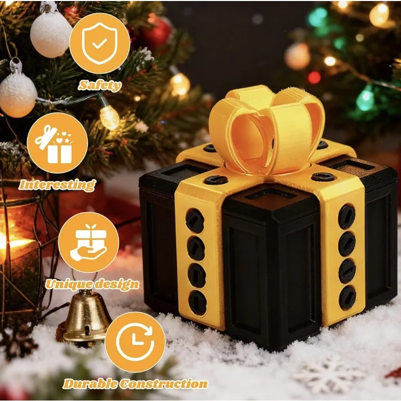 

Screw-On Pop-Up Surprise Toys 3d Printer Toys Middle Finger Boxed Pranks Sculptures & Figurines Gift Box Decorations Printed