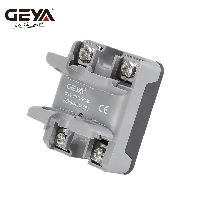 GEYA مرحل الحالة الصلبة أحادي الطور SSR 10DA 25DA 40DA مرحل تيار مستمر إلى تيار متردد 3-32 فولت مدخل تيار مستمر ومخرج 24-480VAC VSR8