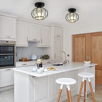 Modern minimalist luxury crystal E27 ceiling light for kitchen, dining room, corridor, dressing room, entrance lighting fixtures 4