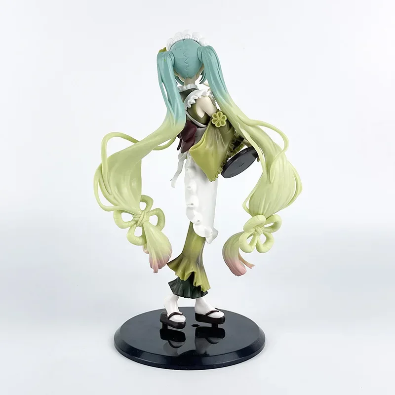 Figura de Hatsune Miku de 21CM, vestido creativo dulce Matcha Parfait, modelo de juguete, colección de regalo, figura de acción