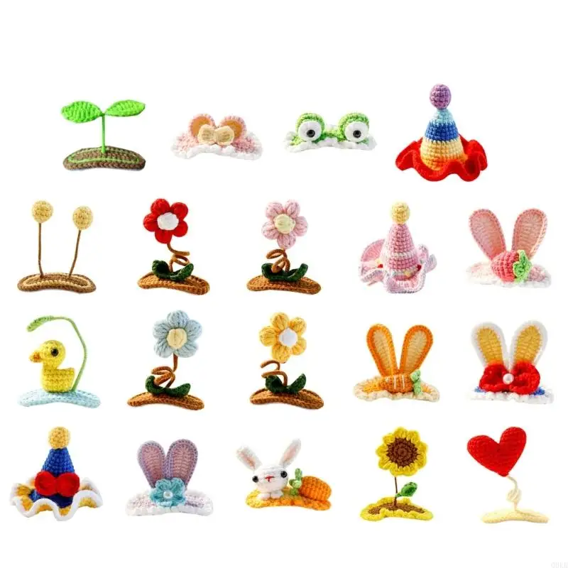 Q0KB Baby Girl Hair Clips Cute Clips Hairpins Hair Accessories Grooming for Festival Everyday Dress Up Hat-shaped/Animals