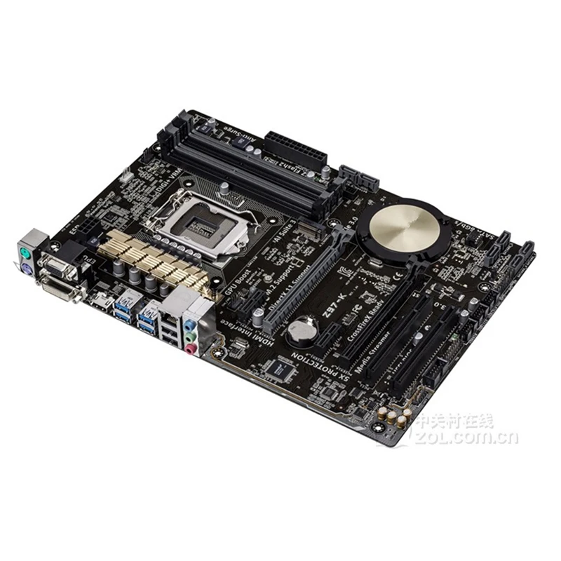 Per la scheda madre Intel Z97 Z97-K Usato originale LGA 1150 LGA1150 DDR3 32GB USB2.0 USB3.0 SATA3 Scheda madre desktop