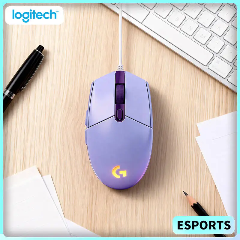 

Игровая мышь Logitech G102 Prodigy, срок службы 20 млн нажатий, сенсор HERO, RGB-подсветка, 6 программируемых кнопок для Windows 10