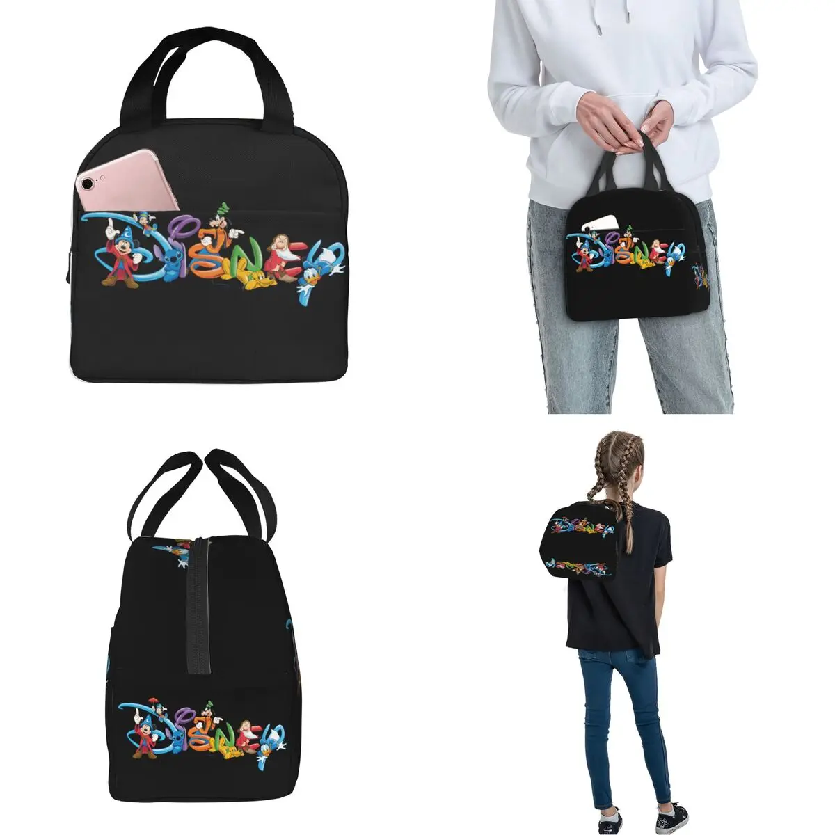 Mickey And Friends borsa termica per il pranzo portatile Pluto Donald Duck contenitore per pasti borsa termica Tote Lunch Box Beach Picnic Men