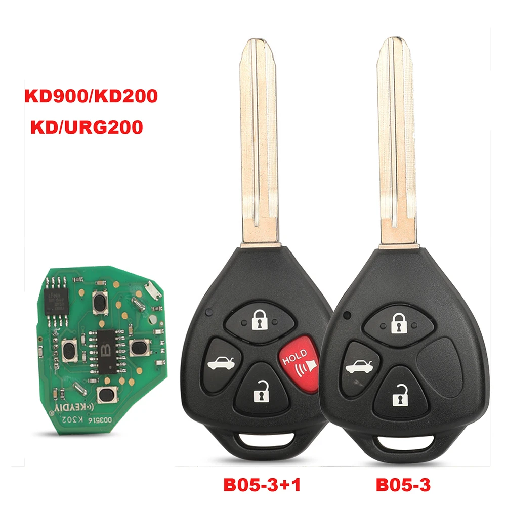

jingyuqin New B05-3+1 B05-3 KD Key For B Series Smart Remote KD-X2 KD900 Mini URG200 KD200 KEYDIY