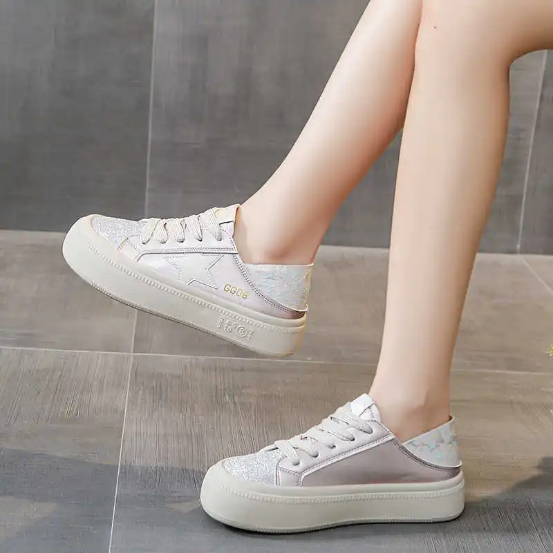Road Parkour Women's White Heels Dress Boot Shoes For Women Shoes High Platform Sneakers Sport Sports-et-leisure Advanced