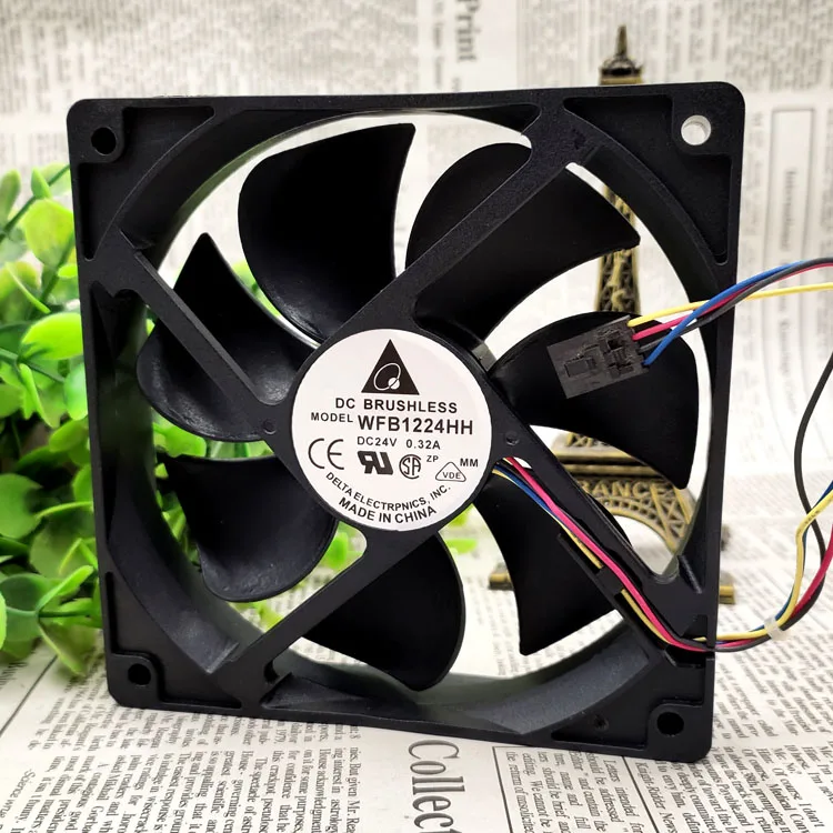 WFB1224HH 12CM 24V 0.32A 12025 12CM 4WIRES INVERTER FAN