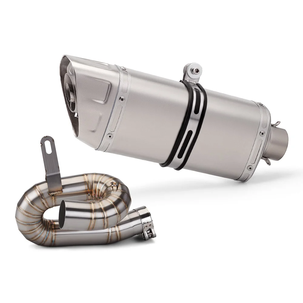 

Exhaust system stainless steel revolving middle section 765 is used for 765S 765R 765RS M11 carbon fiber fixed ring exhaust pipe