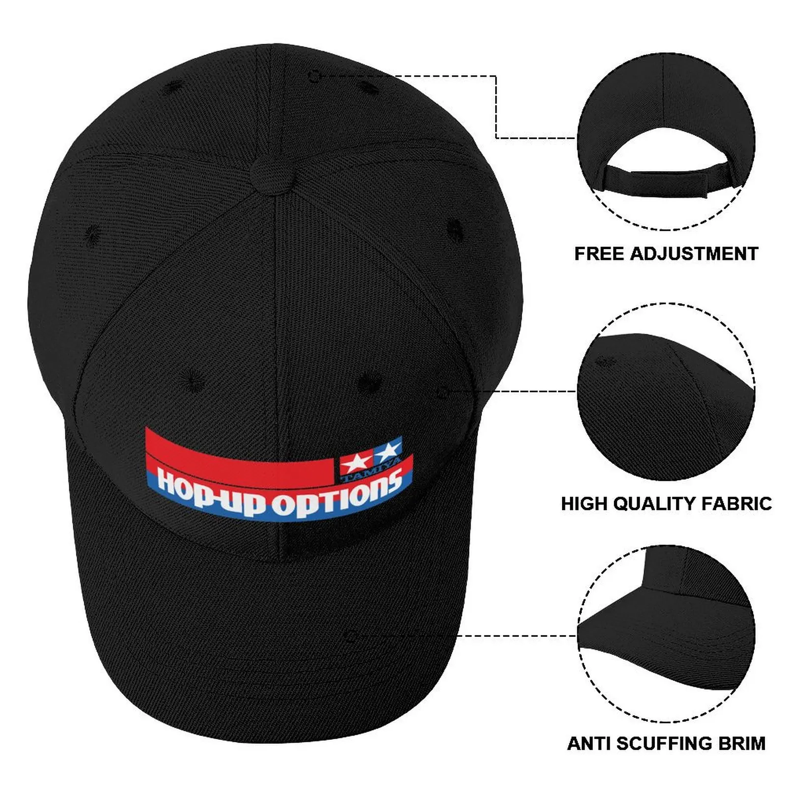 Tamiya Hop-Up Options Full Logo Baseball Cap New In Hat Golf Luxury Cap Girl Men's
