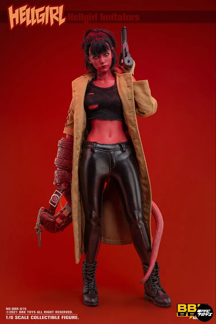 Hellgirl Imitator BBK016 1/6 Figure Action Soldier Model Toy in Stock for Collection