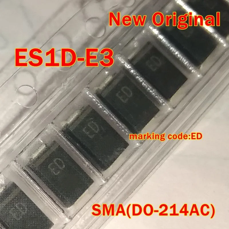 10Pcs to 500Pcs Es1D-E3 Sma(Do-214Ac) New Original Marking Code:Ed 1.0 Amp Super Fast Surface Mount Rectifiers